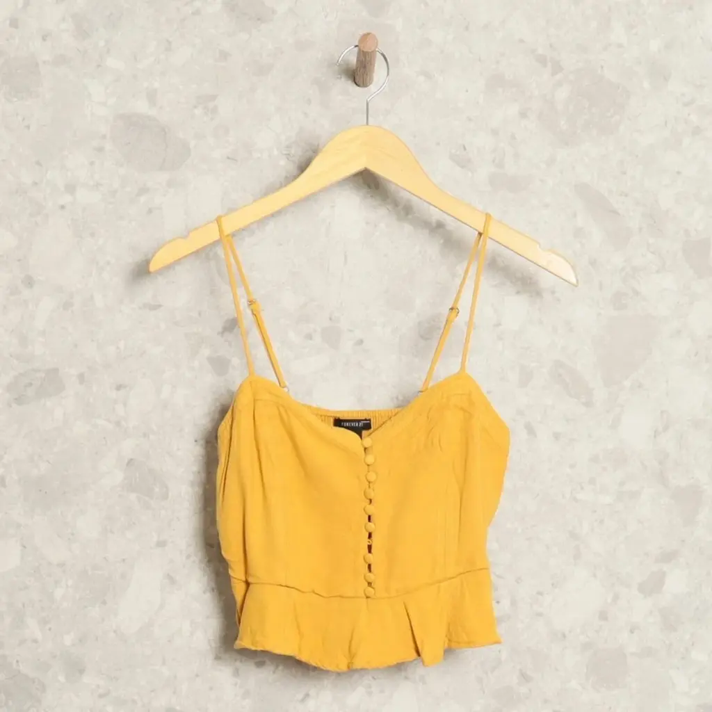 FOREVER 21, Blusa corta de finos tirantes 